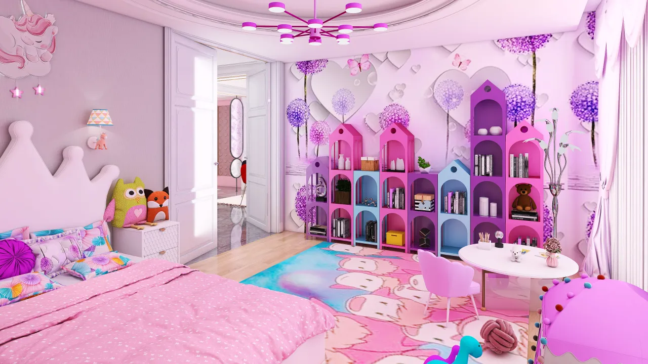 KidsRoom 3d design renderings