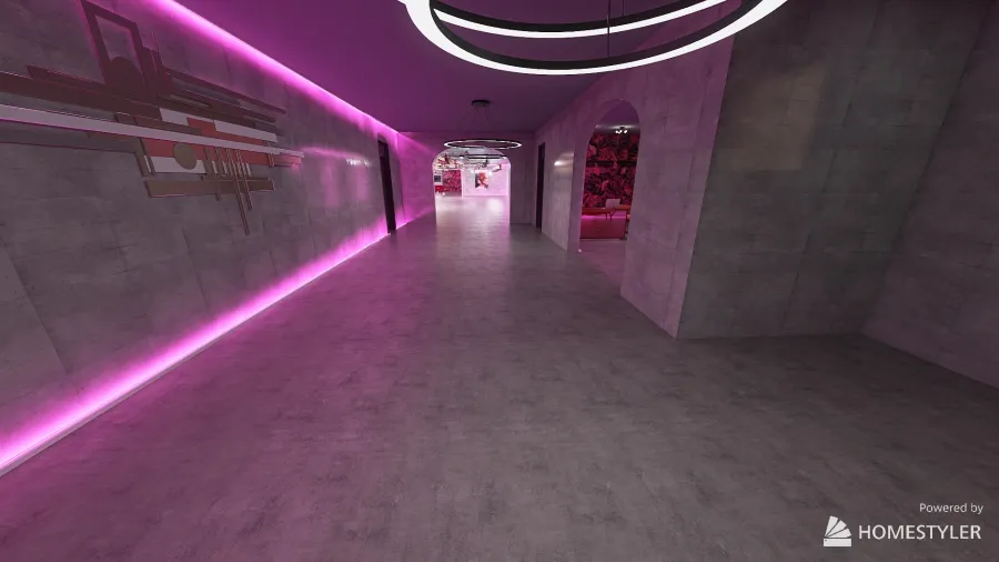 Night Club 3d design renderings