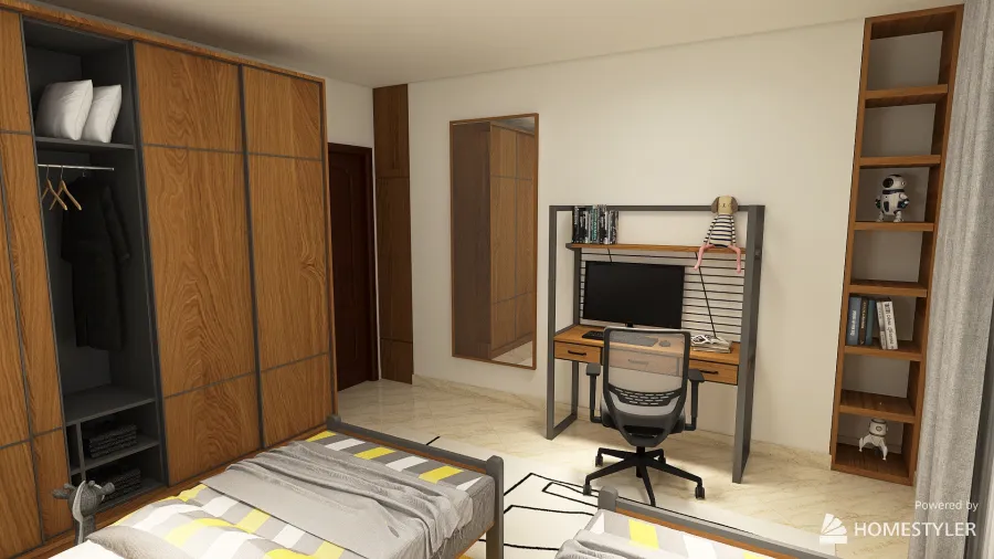 Apartment Re-design 3d design renderings