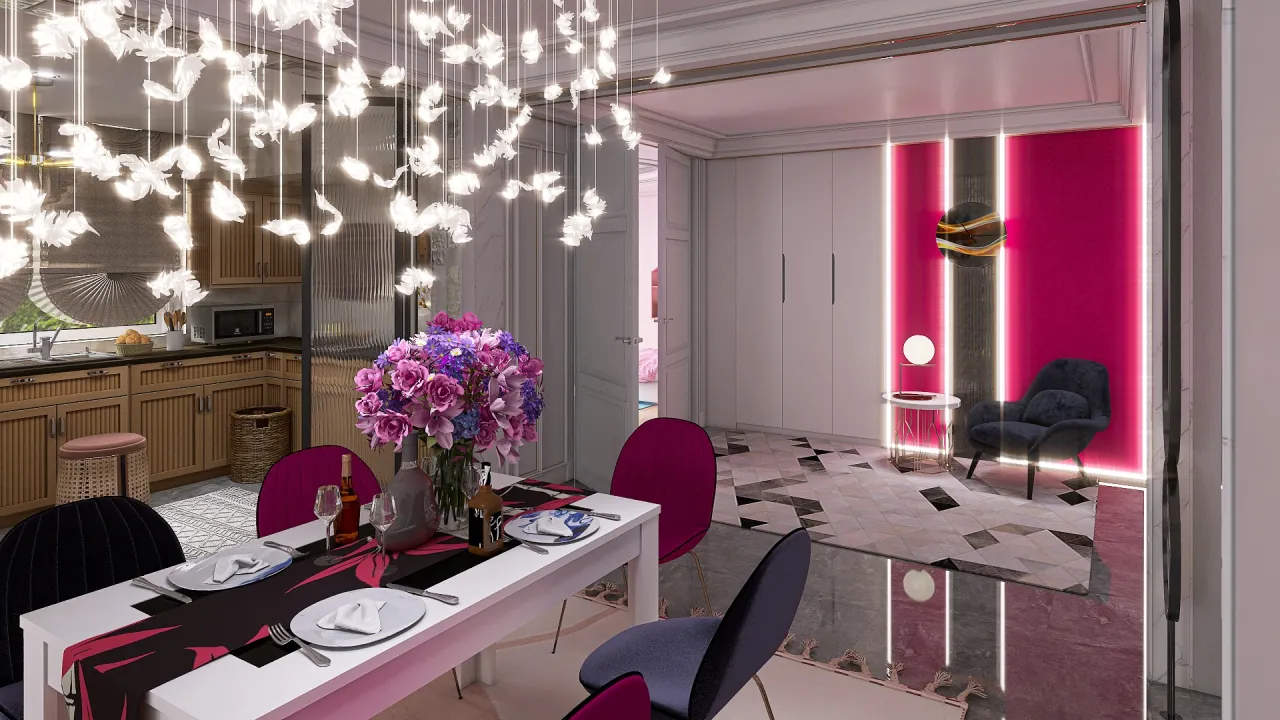 DiningRoom 3d design renderings