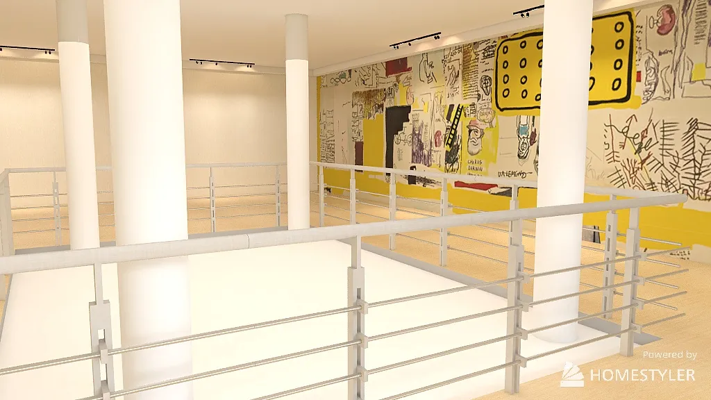 3-floor Gallery 3d design renderings