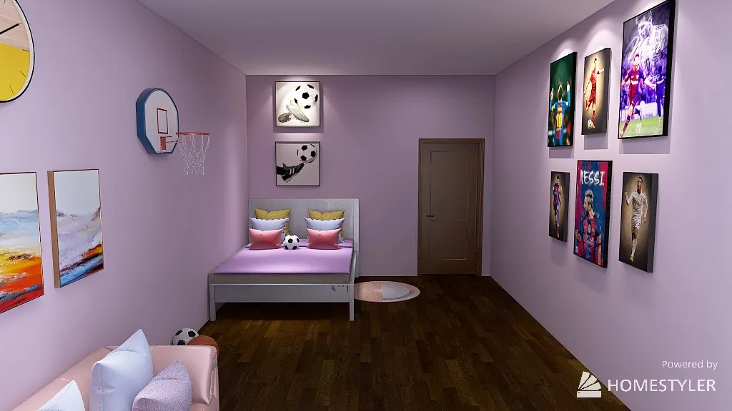 Bedroom Challenge 3d design renderings