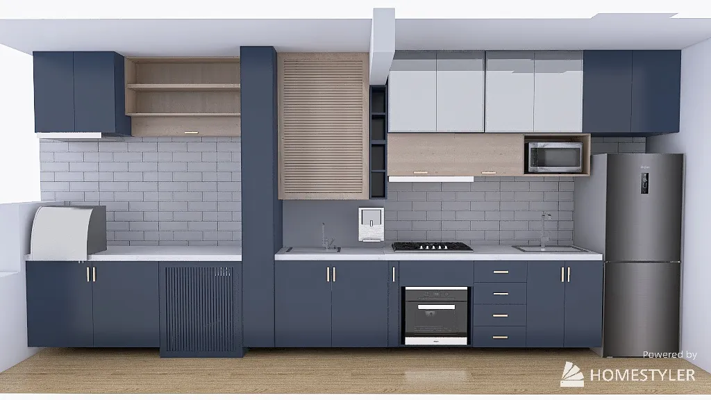 Astro - Armário Cozinha completo 3d design renderings