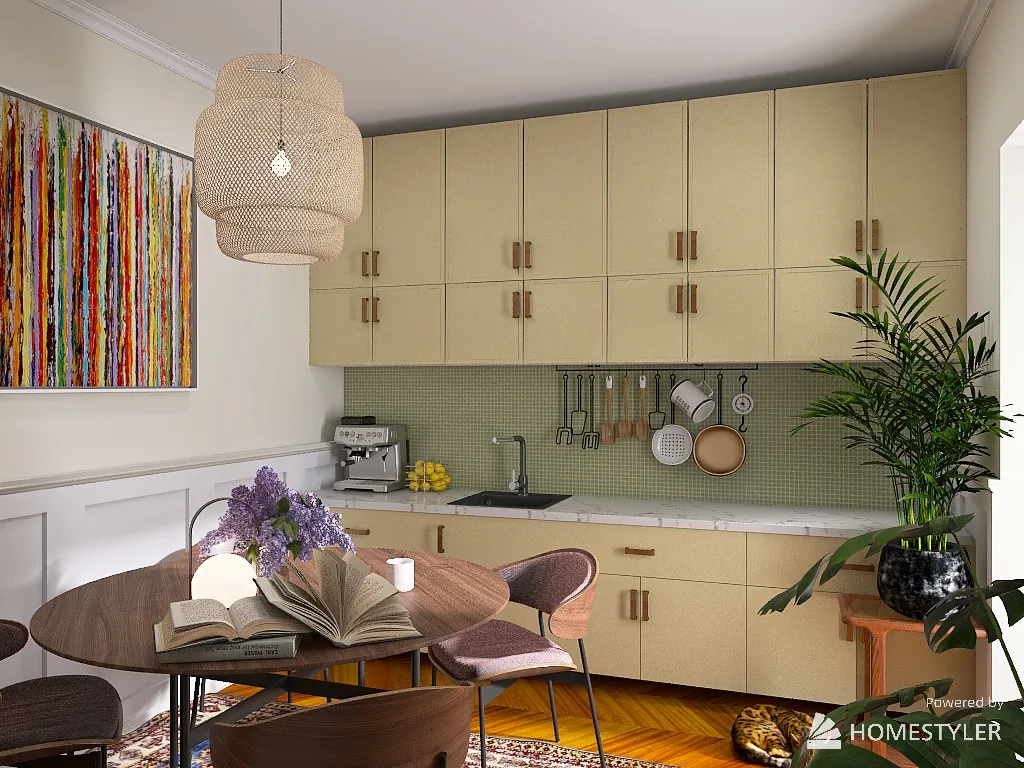 colorful flat 3d design renderings