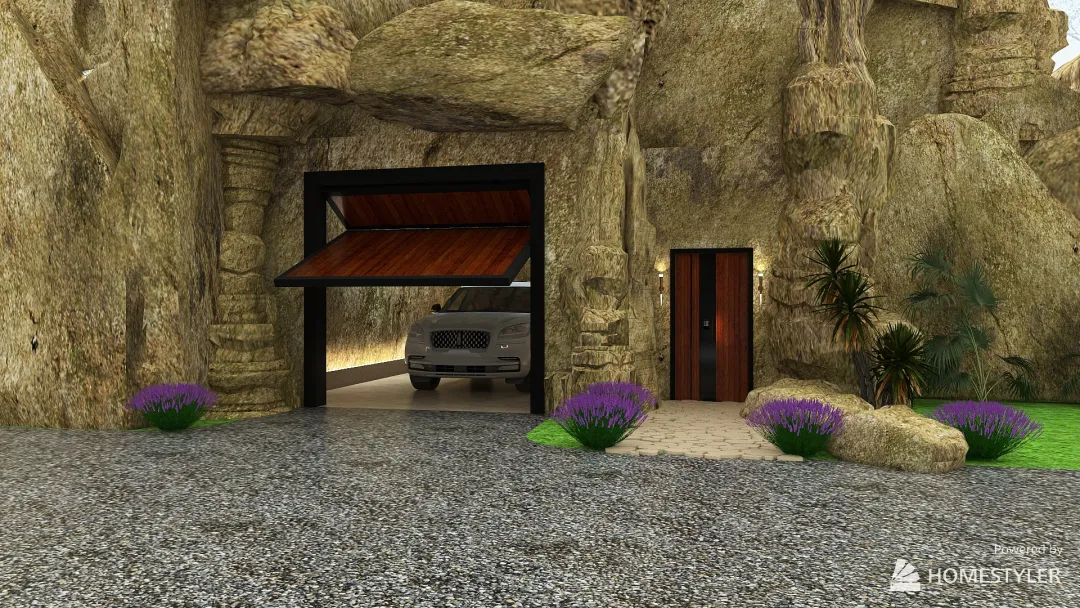 Cave Dwellers Retreat 3d design renderings