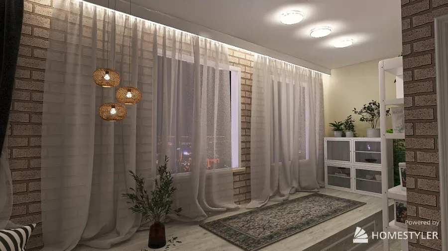 Yoga  masters Apartment 3d design renderings