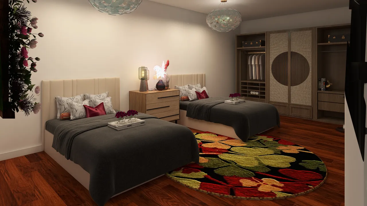 Bedroom 3d design renderings