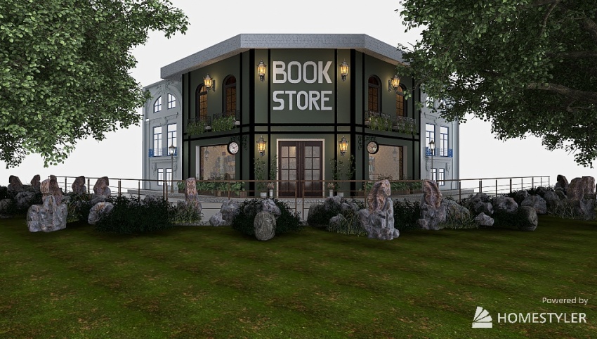 Book Store in a Fairytale town 3d design picture 844.27