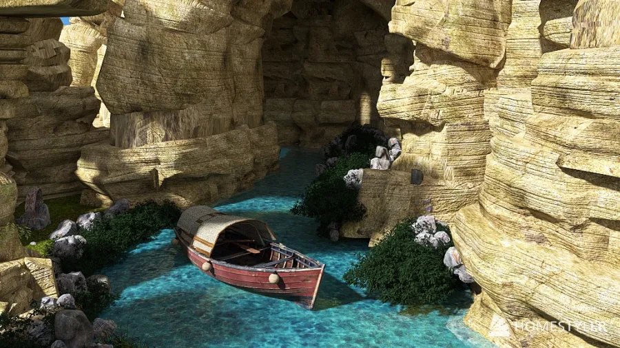 Cavernes 3d design renderings