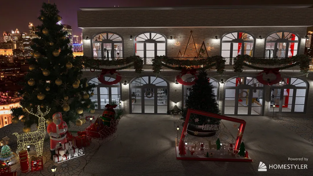 CHRISTMAS POP-UP 3d design renderings