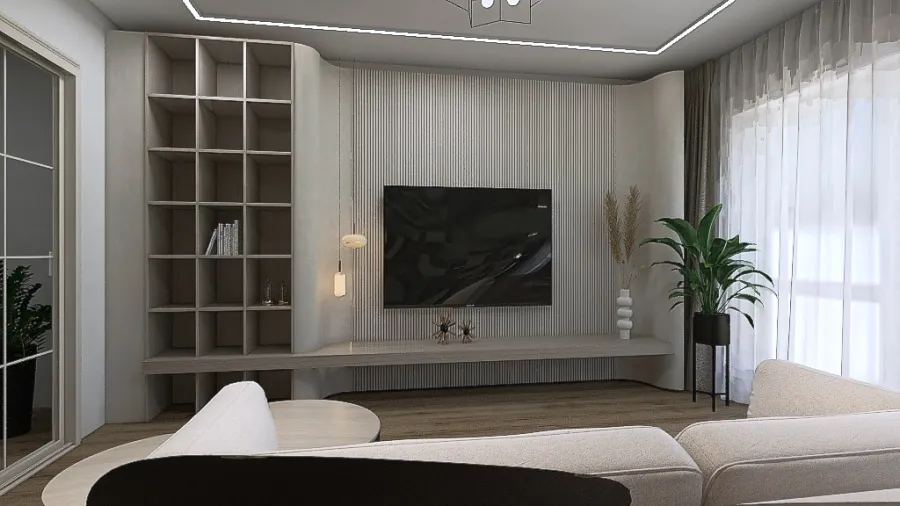 Гостиная кабинет в Кемерово 3d design renderings