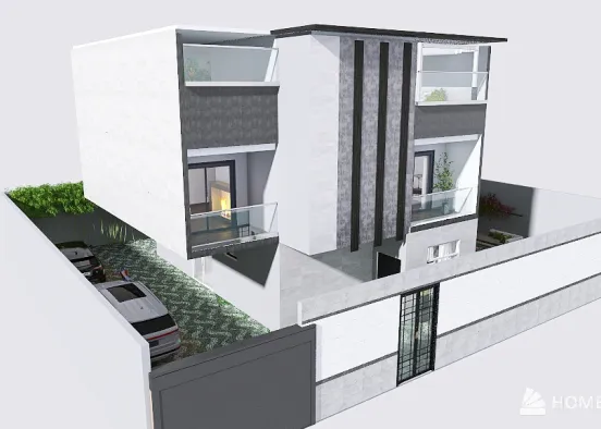 Casa Modelo 3 niveles Gill Design Rendering