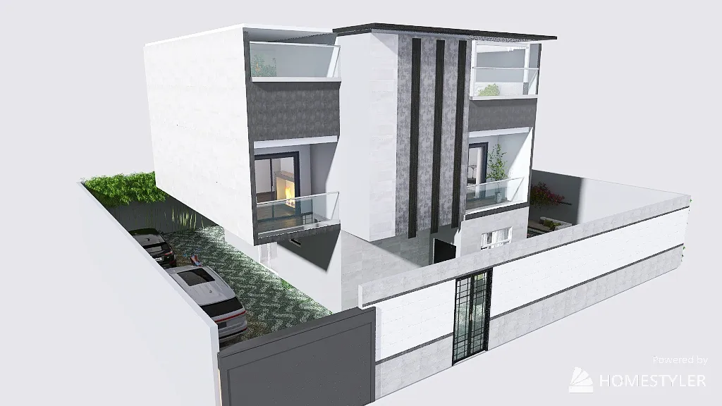 Casa Modelo 3 niveles Gill 3d design renderings