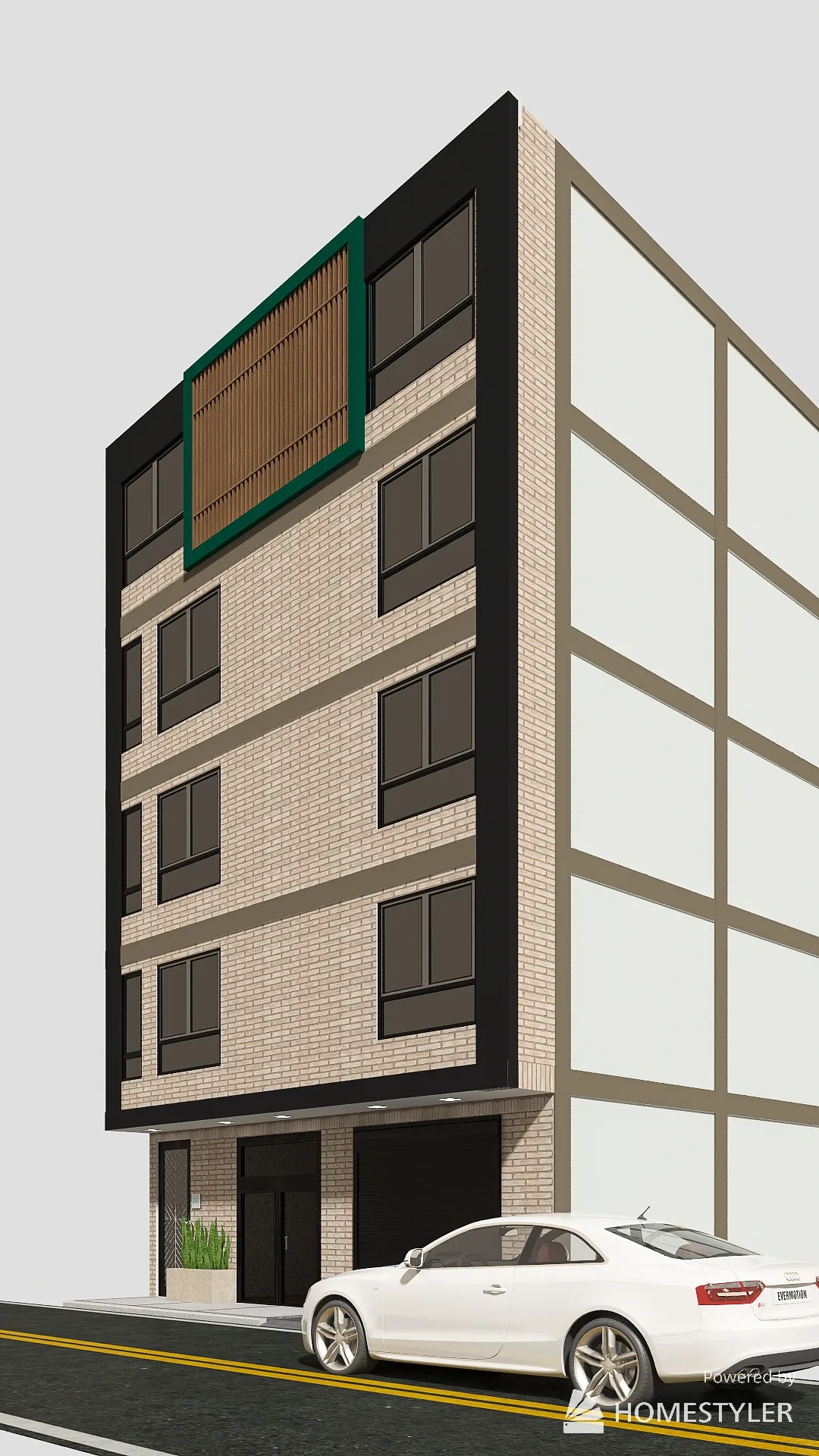 Edificio LucieT 3d design renderings