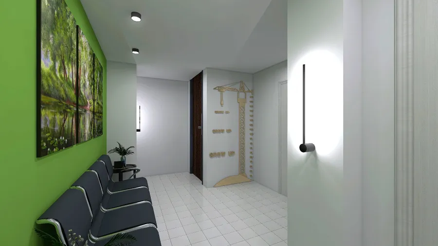 Sala d'aspetto 3d design renderings