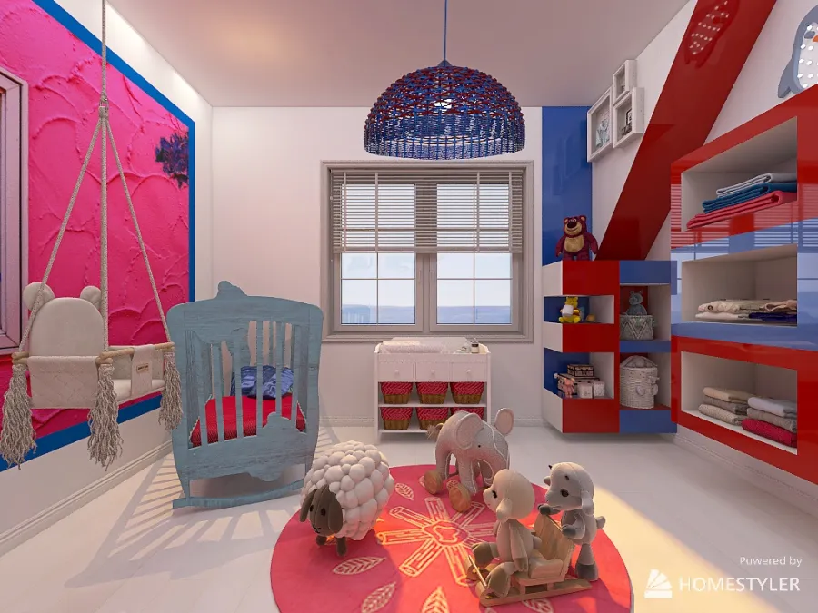 Baby Bedroom 3d design renderings