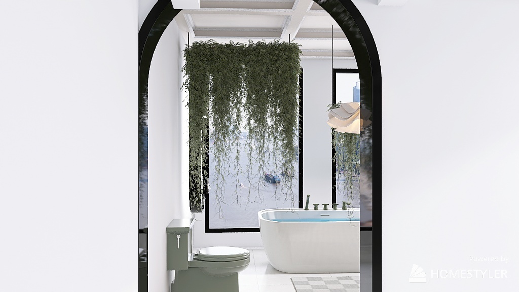 Bedroom Ensuite Bathroom. 3d design renderings