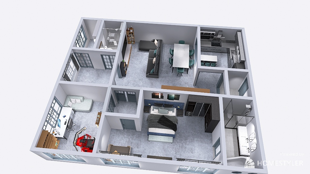 Lohan's Apartment 3d design renderings