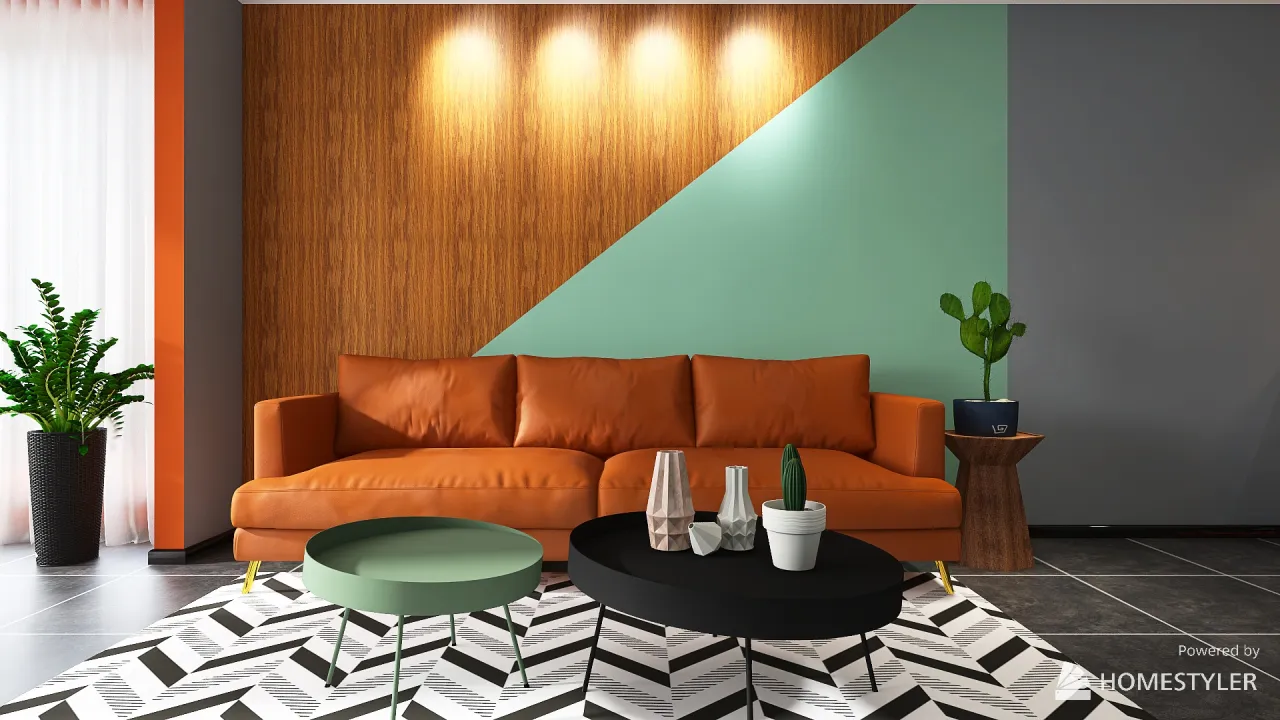 Modern Cheerful Palette 3d design renderings