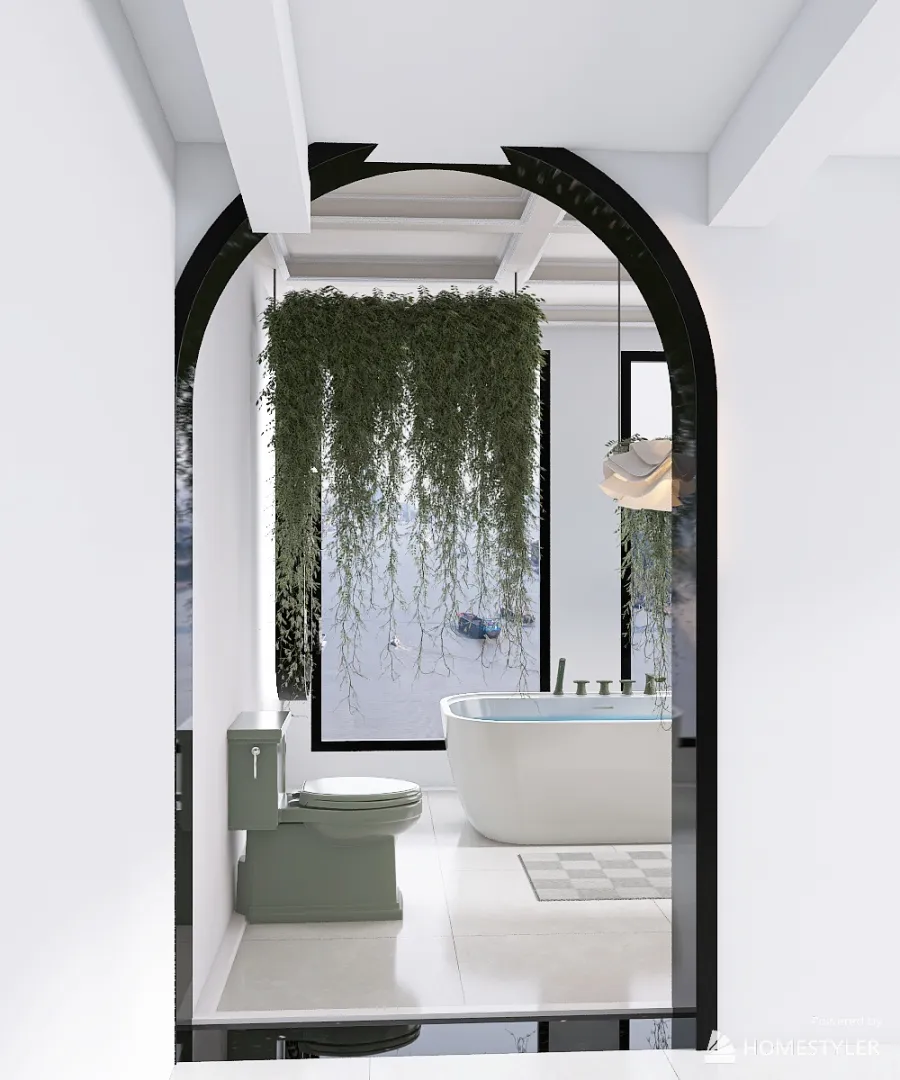 Bedroom Ensuite Bathroom. 3d design renderings