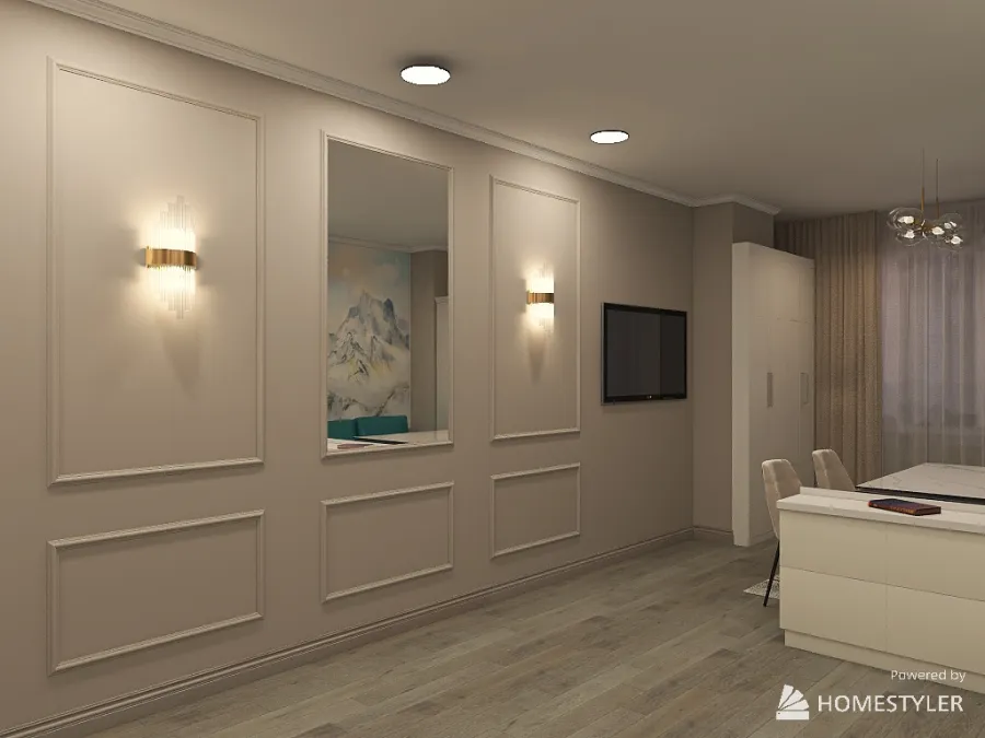 кухня-гостиная для Ирины 3d design renderings