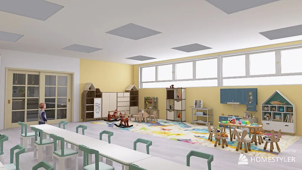 Детский сад средняя группа 3d design renderings