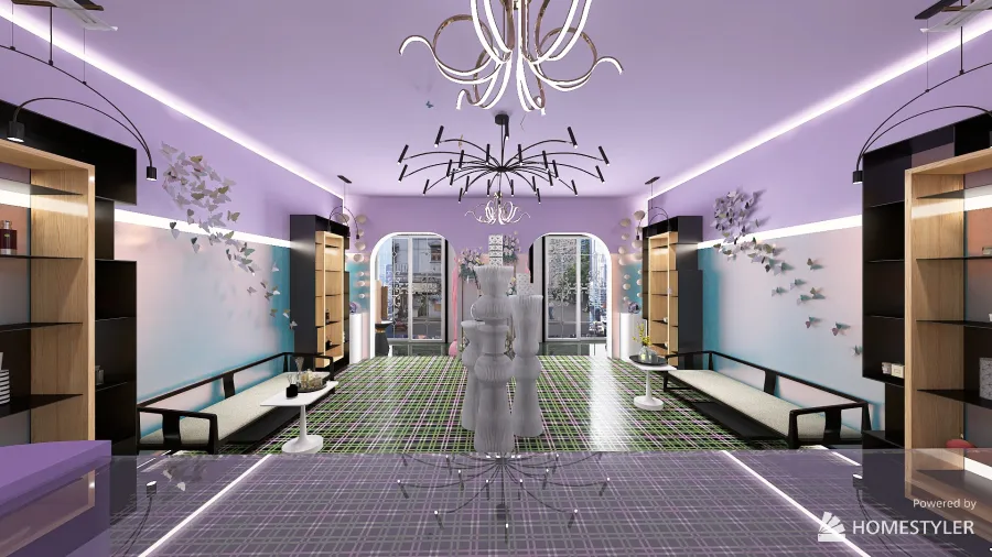 Home fragrance boutique 3d design renderings