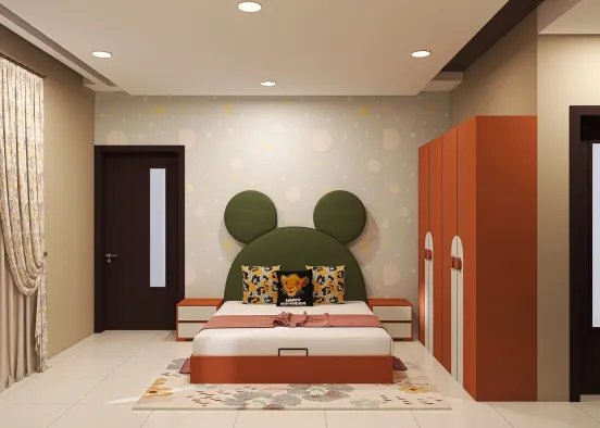Aastha kid's bedroom Design Rendering