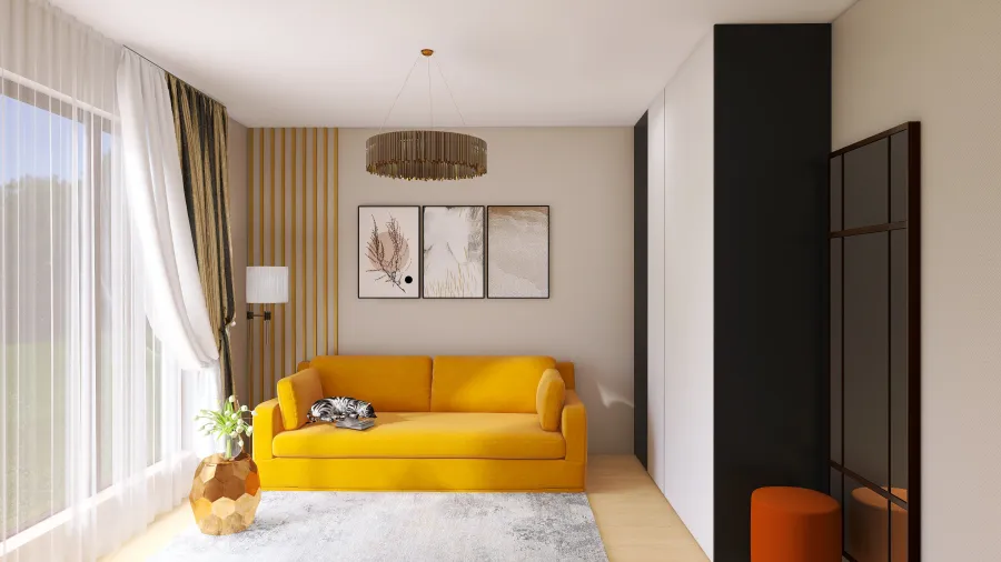Dormitor oaspeti 3d design renderings