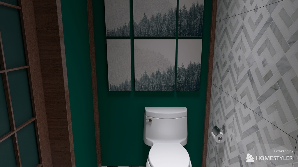 Restroom 3d design renderings