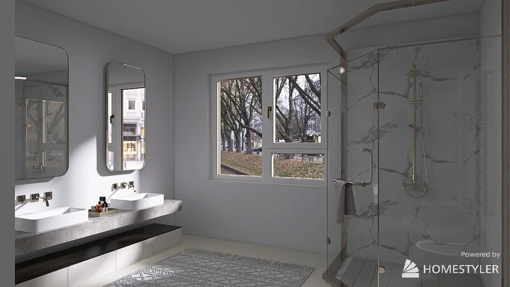 Bathroom 3d design renderings