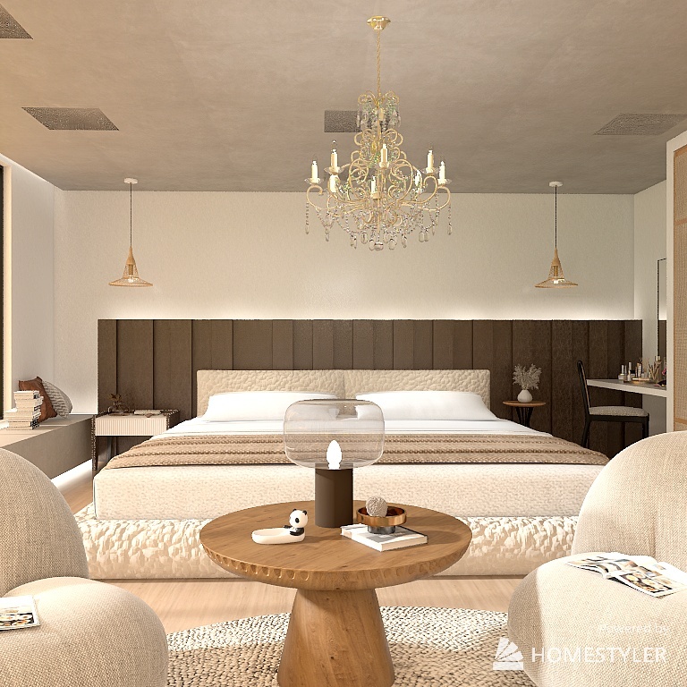 RATTAN BEDROOM design ideas & pictures (50 sqm)Homestyler