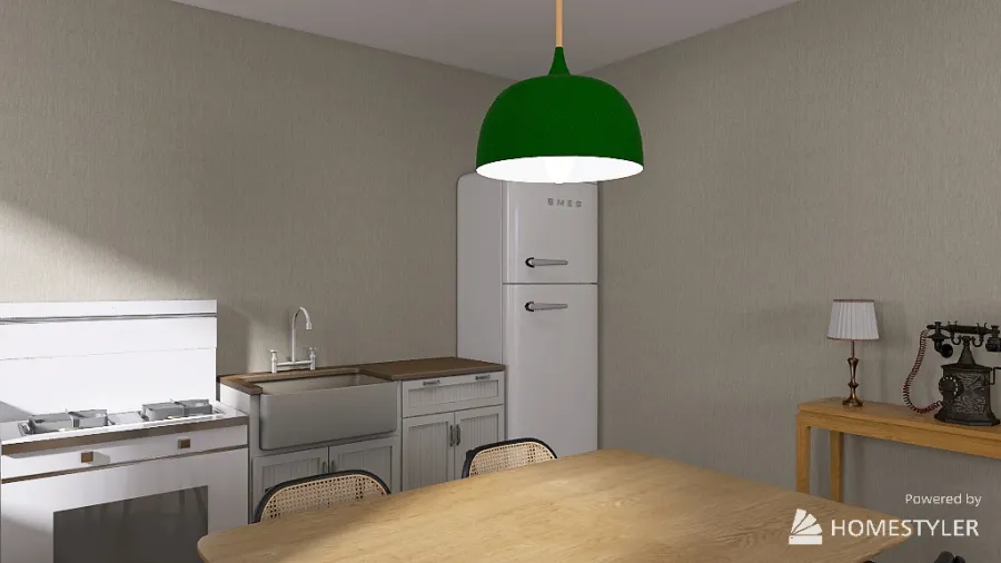 Kitchen/Living 3d design renderings