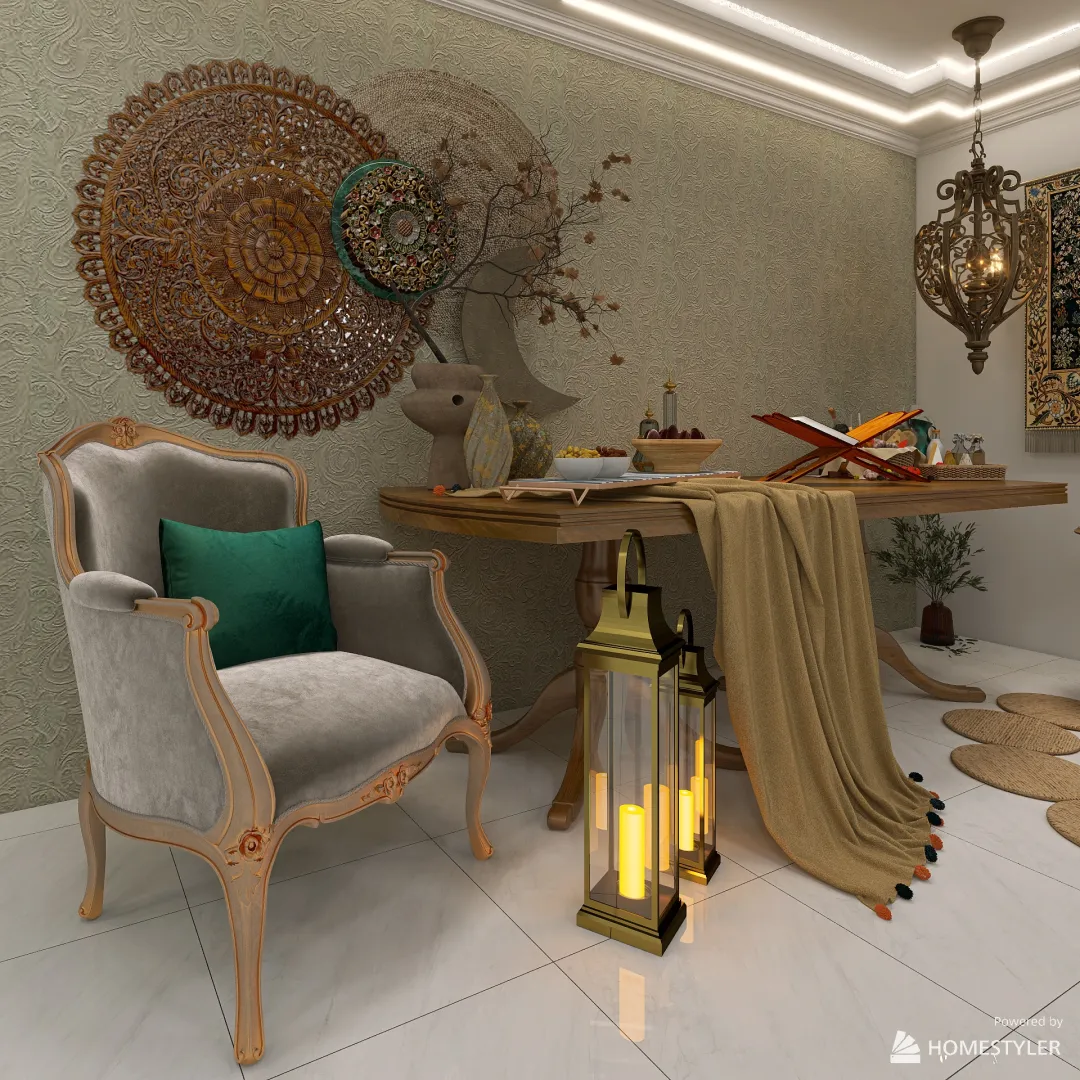 ركن رمضاني 3d design renderings