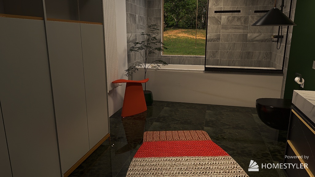 An Ordinary Bathroom 3d design renderings