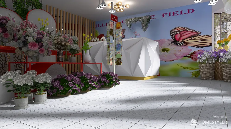 LILLIES OF THE FIELD 3d design renderings