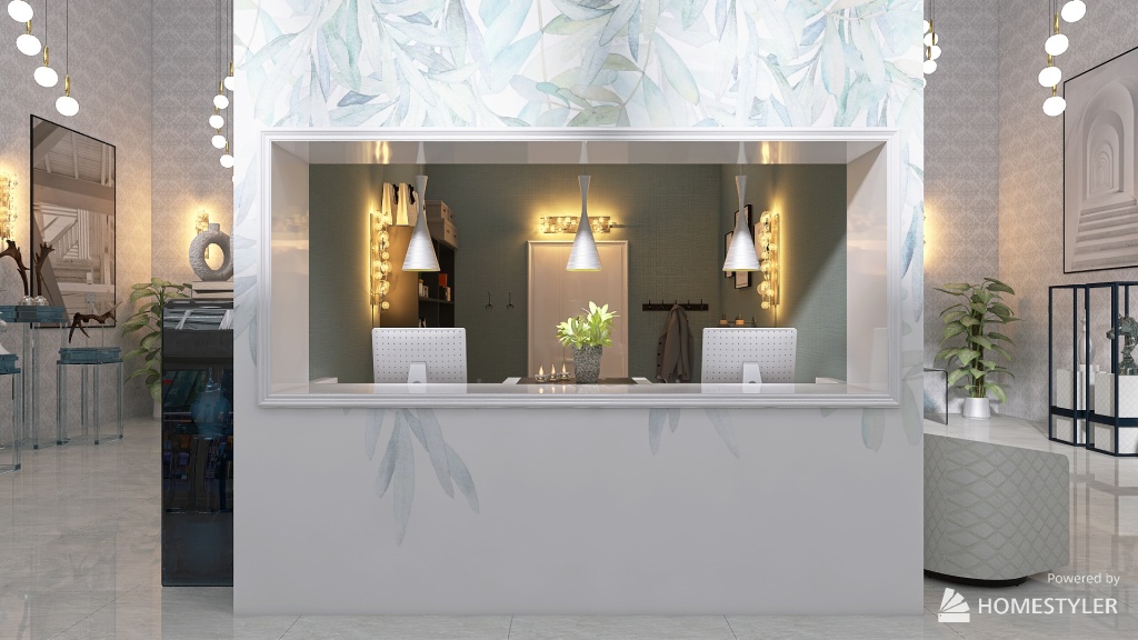 Pop-up shop with modern touch 3d design renderings