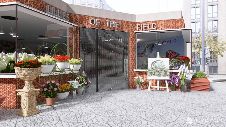 LILLIES OF THE FIELD 3d design renderings