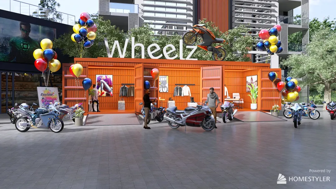 Pop Up: Wheelz 3d design renderings