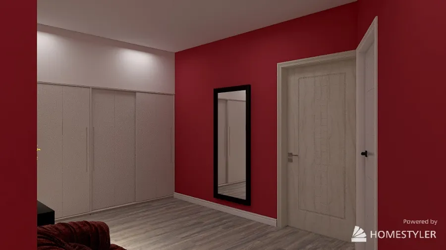 Viva Magenta in in the apartment 3d design renderings