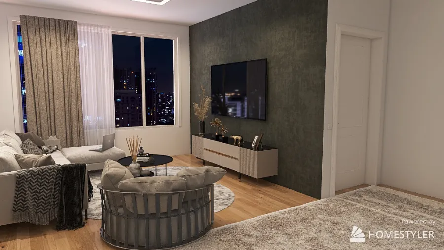 Simple Apartment 3d design renderings