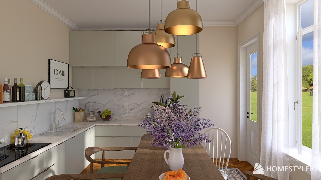 cozy cottage kitchen 3d design renderings