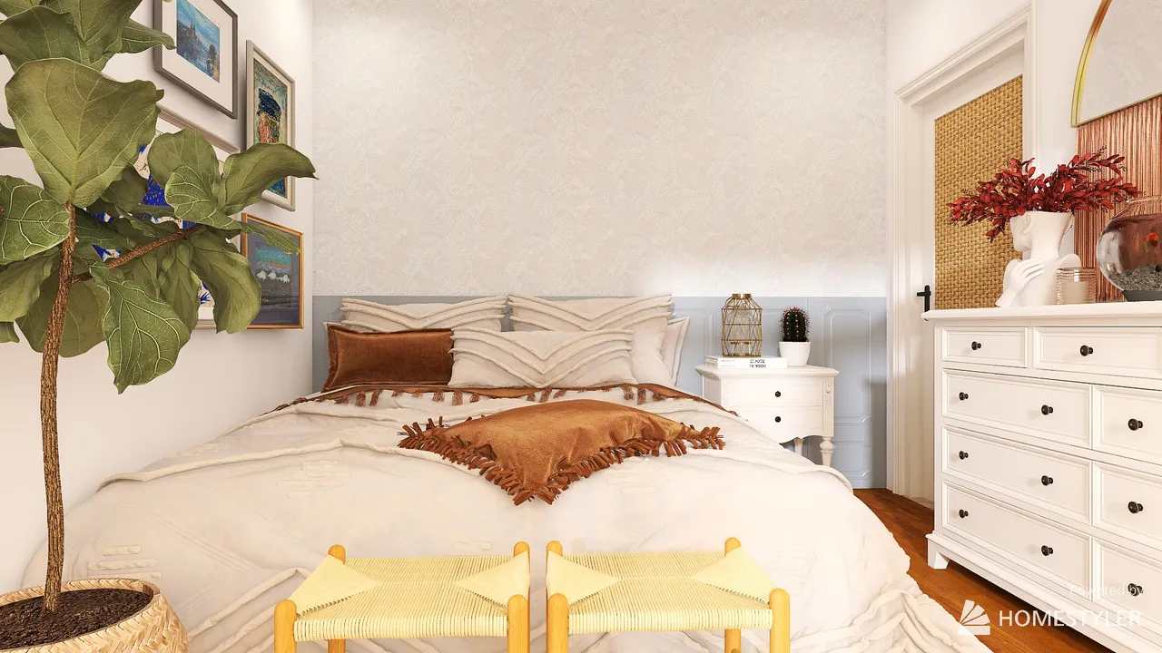 SecondBedroom 3d design renderings