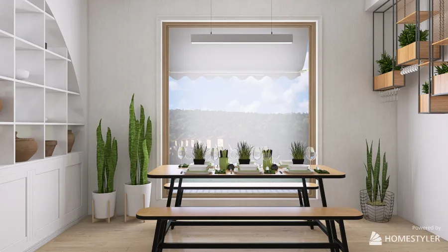 Tableware and decor store 3d design renderings