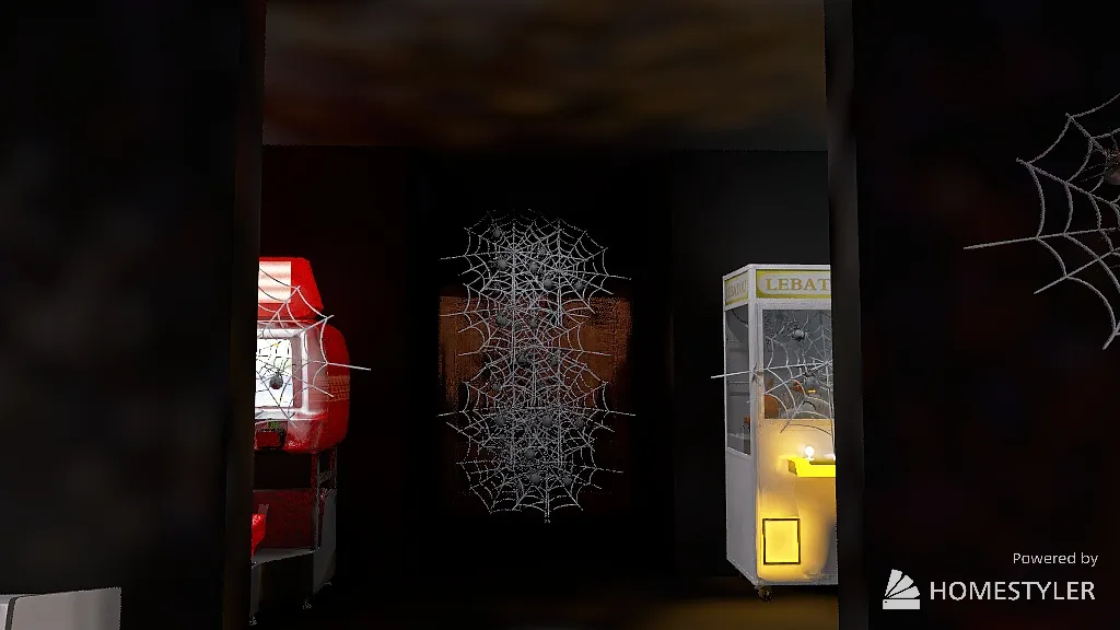 Haunted Arcade 3d design renderings