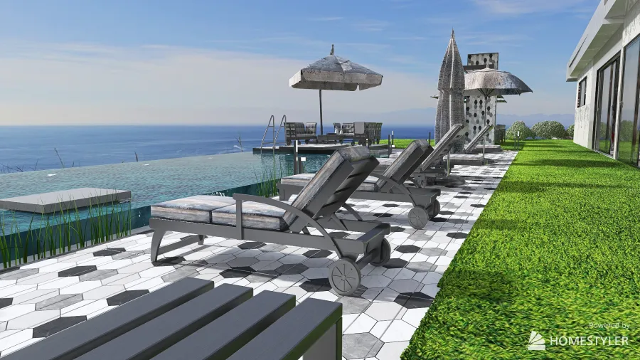 villetta panoramica ocean... 3d design renderings