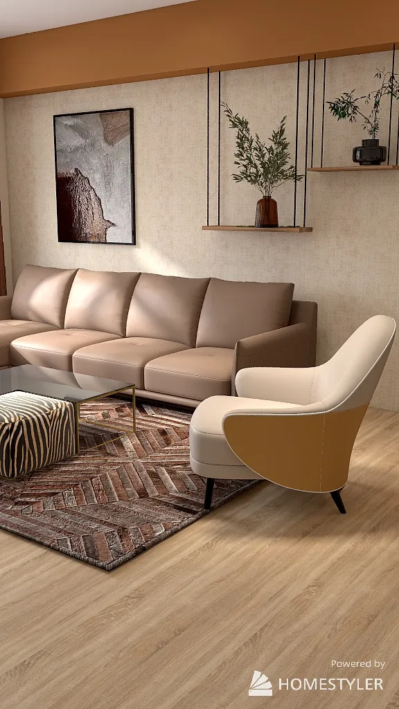 Begie livingroom 3d design renderings