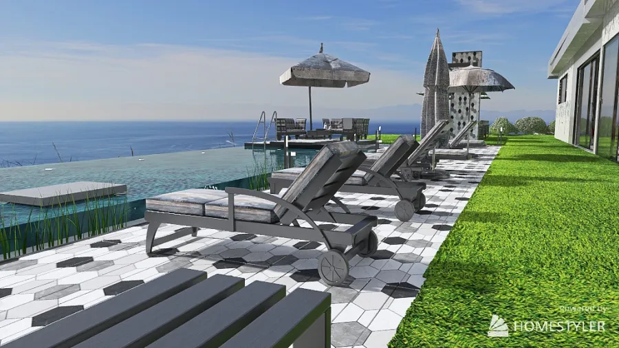 villetta panoramica ocean... 3d design renderings