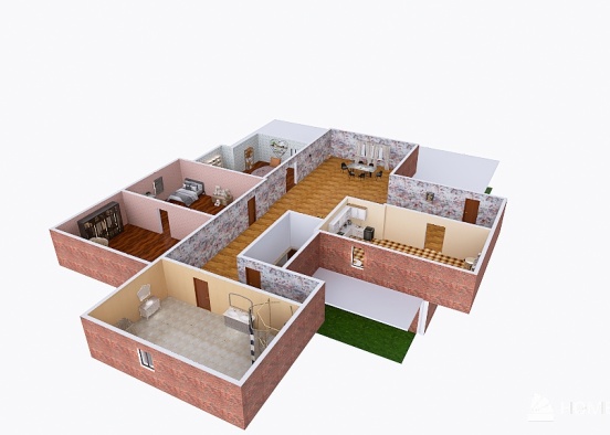 Tewobstya Tsegaye - Dream House Floorplan Design Rendering