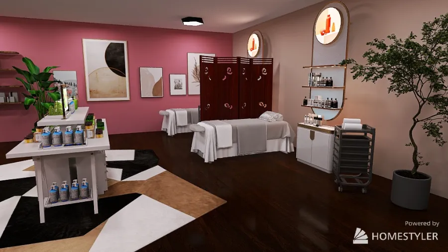 Salon 3d design renderings